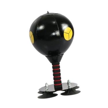 Imagem de menolana Desktop Punching Bag Desk Boxing Punch Ball Compact Engraçado com Bola de Punchamento de Copo para Exercício de Office para exercícios, Preto