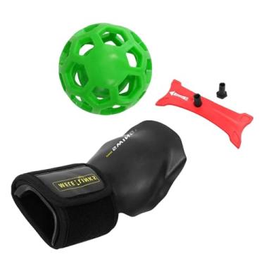 Imagem de Colaxi Golf Swing Trainer Golf Brace Band Band Gesto Alignment Golf Golf Straight Arm Trainer Gift Adults Adults Golf Training Aid, Bola Verde