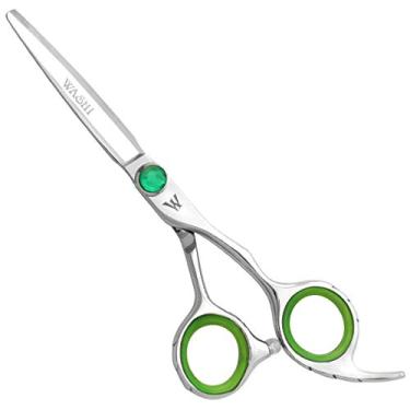 Imagem de Tesoura de corte profissional de cabelo de beleza Washi Beauty Cotton Candy, Verde, 6.0" Shear