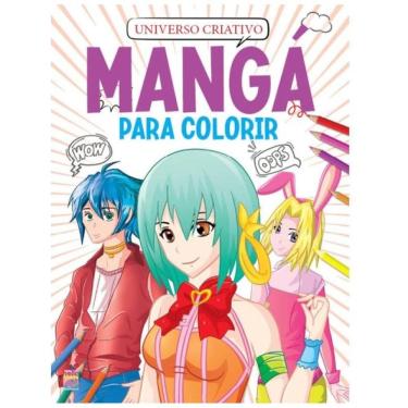Imagem de Mangá Para Colorir - Universo Criativo - Roxo