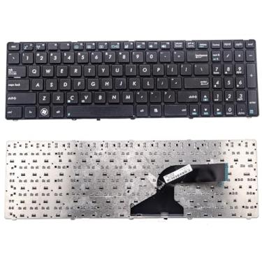 Imagem de QRFAX Teclado de laptop de substituição para ASUS A52 F50 X53E A53S K53 K53S K54 G73S X73E Series preto layout dos EUA sem retroiluminação