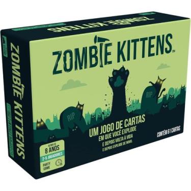 Imagem de Jogo de Cartas Exploding Kittens: Zombie Kittens Galapagos - Hasbro