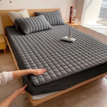 Imagem de Capa de Colchão Impermeável Soft Clean Macio - ESSENCIA DO LAR, Preto,