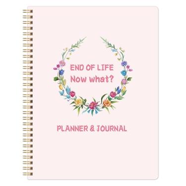 Imagem de KAICN Agenda de fim de vida, agenda organizadora Last Wishes para informações de beneficiários, Will Preparation, When I'M Gone Organizer, Death Planner, 19 cm x 25 cm (rosa)