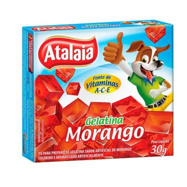 Imagem de Gelatina Atalaia 30g Morango cx 36uni