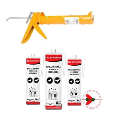 Imagem de Kit 3 Tubos De Gel Repelente Rogama + Aplicador 1 Un Ferrari