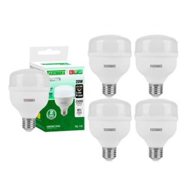 Imagem de Lâmpada Led Taschibra 20w Bivolt 4000k Luz Suave Kit 5