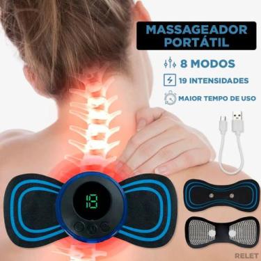 Imagem de Massageador Estimulador Relaxamento Muscular Alivia Dor - RECARREGAVEL