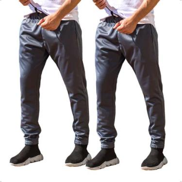Imagem de Kit 2 Calças Jogger Masculina Skinny Elástico na Barra 101 - KS, M, Ci