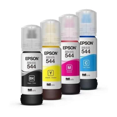 Imagem de Kit Refil Epson 4 Cores T544 Preto- Ciano- Magenta- Amarelo