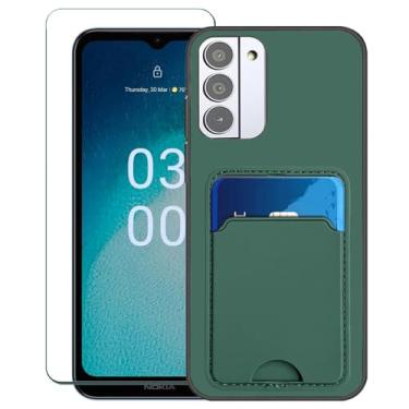Imagem de Covthch Capa para Nokia G100 compatível com Nokia G100 Capa para celular com protetor de tela Nokia G100 N150DL 16.6 cm [capa carteira com suporte de cartão de crédito proteção borracha de silicone