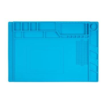 Imagem de Tapete de Reparo de Silicone com Isolamento Térmico, Tapete Grande de Reparo de Silicone para Ferro de Solda, Reparo de Telefone e Computador, Pistola de Calor, Desmontagem de Reparo Eletrônico