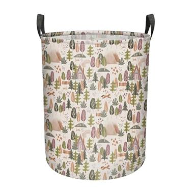 Imagem de Cesto de roupa suja dobrável com alças, grande cesto de armazenamento dobrável para homens, mulheres, adolescentes, adultos, organizador de tecido de lona impermeável para roupas, brinquedos, berçário