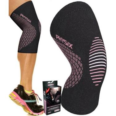 Imagem de Cinta de apoio de joelho Physix Gear Premium Recovery Pink XL - Physix