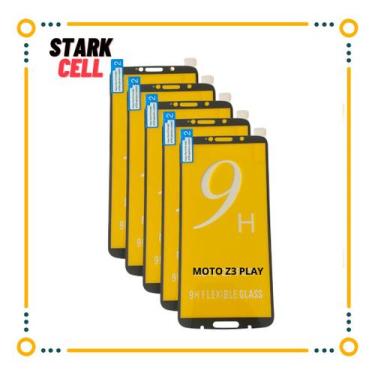 Imagem de Kit Com 5x Películas De Gel Cerâmica 5d 9d Para Moto Z3 Play - NA