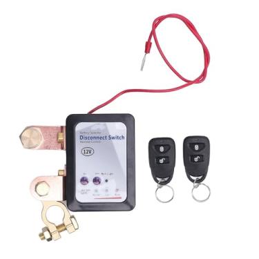 Imagem de Chave de Isolador de Bateria Remota 120A DC12V, Interruptor de Desconexão de Bateria de Resposta Rápida para Carros, Caminhões, Barcos Com Controle Remoto, Solução de