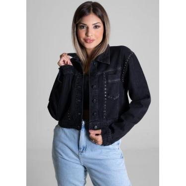 Imagem de Jaqueta Jeans Sawary - 274395 Preto, M, Preto