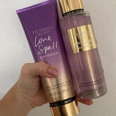 Imagem de Kit Victoria's Secret Love Spell shimmer hidratante + Body Splash shim