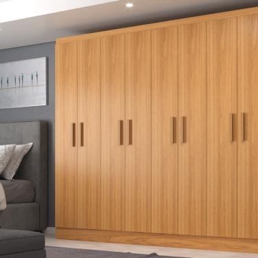 Imagem de Móveis para Quarto Guarda-Roupa 8 Portas Paris Cinnamomo