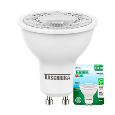 Imagem de Lâmpada Led Dicroica Mr16 Tdl 7w Taschibra Bivolt 6500k Luz Fria