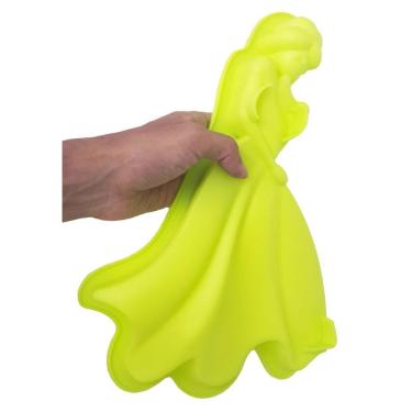 Imagem de Forma Silicone Para Doces Diversos Torta Pudim Bolo Cozinha Princesa Verde (Sili-9)