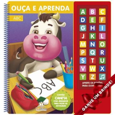 Imagem de Livro Ouça e Aprenda ABC Blu Crianças Filhos Infantil Desenho História
