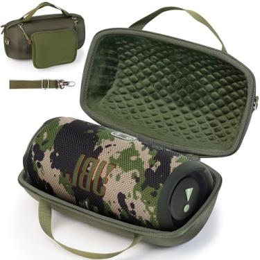 Imagem de ZUJFPL Capa Rígida Para Alto-Falante Bluetooth Portátil Jbl Xtreme 3/2/1, À Prova D'Água, Viagem, Com Bolso Zíper, Carregador E Acessórios - Verde