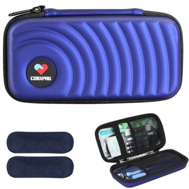 Imagem de CDBXPRG Estojo De Viagem Para Refrigerador Insulina Cdbxprg, Bolsa Organizadora Compressas Frias Diabéticos Com 2 Bolsas Gelo Reutilizáveis Caneta E Outros Medicamentos Diabéticos, Roxo