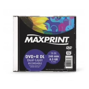 Imagem de DVD+R DL 8.5GB 8x - Dual Layer - Unidade - Maxprint 502314