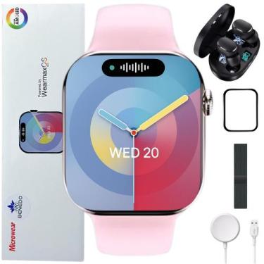 Imagem de Smartwatch Feminino Masculino W99 Pro 45mm Amoled Nfc Gps e Fone sem F