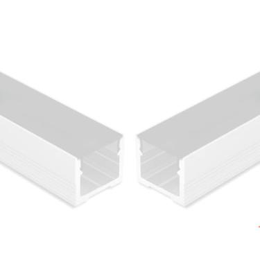 Imagem de Perfil Led Sobrepor Ultra Slim Baby 7mm 2m Para Marcenaria Branco