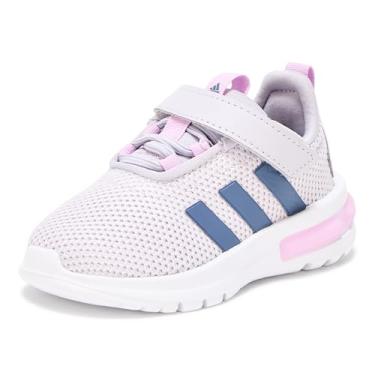 Imagem de adidas Tênis infantil unissex Racer Tr23, Silver Dawn/Preloved Ink/Bliss Lilac, 7 Toddler