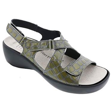 Imagem de Sandálias Drew Abby, Grey Croc, 9.5 Wide
