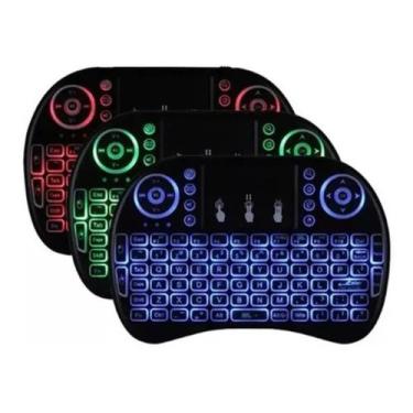 Imagem de Mini Teclado Controle Sem Fio  - Backlit, preto 