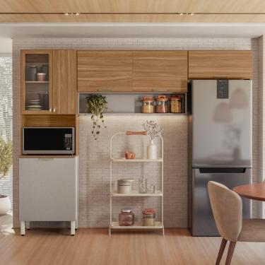 Imagem de Conjunto Cozinha 6p Luna Amendola Touch Nude Prime Tx