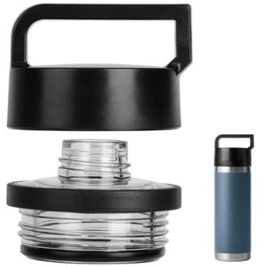 Imagem de Donkiyana Tampa Chug para garrafa YETI Rambler, tampa de rosca compatível com garrafa YETI Rambler 510 g/737 g/1,020 g/1,814 g