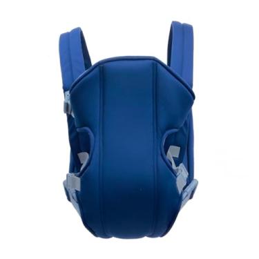 Imagem de Canguru Ergonômico para Bebê, 3-18 Meses, Azul Marinho, Capacidade 15kg, Alças Ajustáveis Acolchoadas