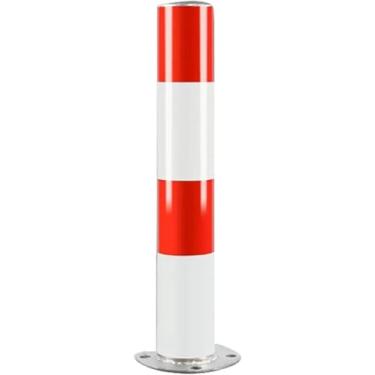 Imagem de Postes De Estacionamento De Tipo Fixo De Aço Para Calçadas, Poste De Aviso Anticolisão Com Faixa Reflexiva, Postes De Amarração De Segurança De Portões De Garagem, 89 * 600 * 1.5 mm