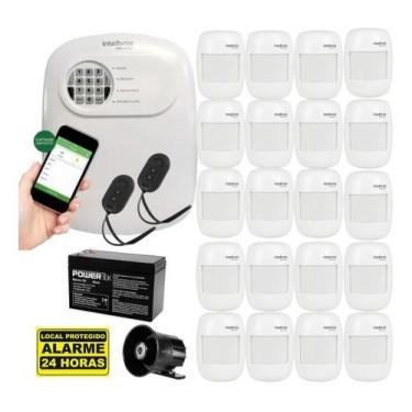Imagem de Kit Alarme Intelbras Residencial Comercial 20 Sensor S/ Fio