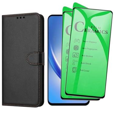 Imagem de Capa Capinha Carteira Para Galaxy A34 Capinha Flip Case + 2 Películas Cerâmica Premium