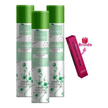 Imagem de 3 Desodorante Sedução Sinta-se Dokmos + Batom Liquido Rosa Selvagem Co