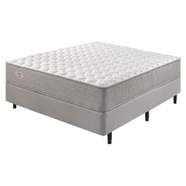 Imagem de Conjunto Cama Box + Colchão Casal com Molas Ensacadas Agile 138x188x67