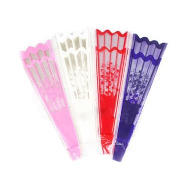 Imagem de esowemsn 100 peças, sacos de embrulho de manga única, sacos de plástico para embalagem de flores, sacos de buquê de rosas para presente de noivado, dia dos namorados, dia das mães, aniversário, cor