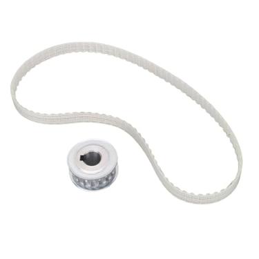 Imagem de Luocute Cinto de Acionamento de Torno, Mini Torno 1,5m 90 Dentes de Reposição de Tempo de Reposição de Correia Com Engrenagem Com Engrenagem para 0618 0618-3b 7x10 7x12 7x14 Metal,