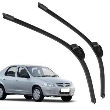 Imagem de Par Palheta Dianteira Limpadora De Para Brisa Prisma 2006 a 2012 De Silicone