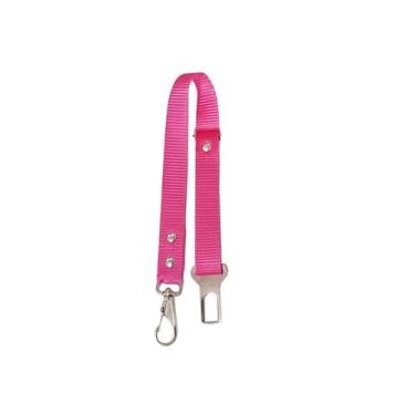Imagem de Cinto de Segurança para Cães Cachorro Simples - FLOP, Rosa