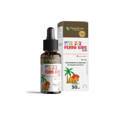 Imagem de Ferro Kids 30 ml Morango Vita Rex Floral Ervas - Floral Ervas Do Brasi
