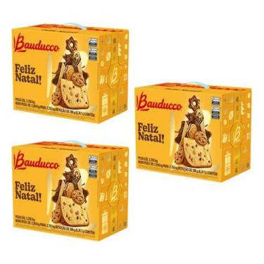 Imagem de Cesta De Natal Bauducco Grande 20 Itens Exclusiva - Kit 3un - Higipack