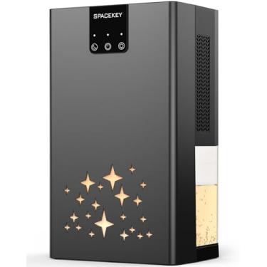 Imagem de Desumidificador, desumidificadores de tanque de água de 2,693 g para casa, desumidificador de 1000 m² para porão banheiro quarto com desligamento automático, luz LED de 7 cores, desumidificadores