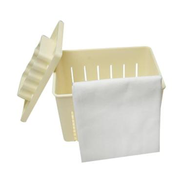 Imagem de IEUDNS Caixa de prensa de tofu, máquina de tofu caseira, utensílio de cozinha portátil para adultos, para milk-shake de queijo caseiro